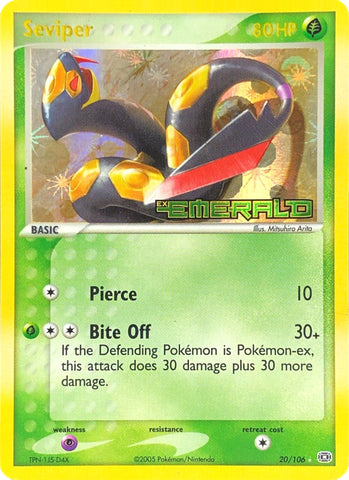 Seviper/106 - Emerald Reverse Holofoil