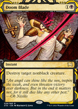 Doom Blade (STA-028) - Strixhaven Mystical Archive: (Showcase) (Borderless)