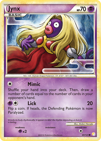 Jynx 69/123 - HeartGold SoulSilver