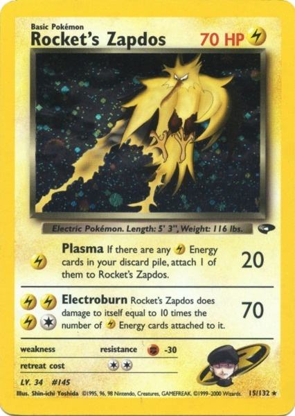 Rocket's Zapdos/132 - Gym Challenge