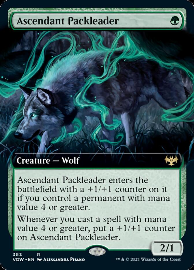 Ascendant Packleader (Extended Art) (VOW-383) - Innistrad: Crimson Vow: (Extended Art)