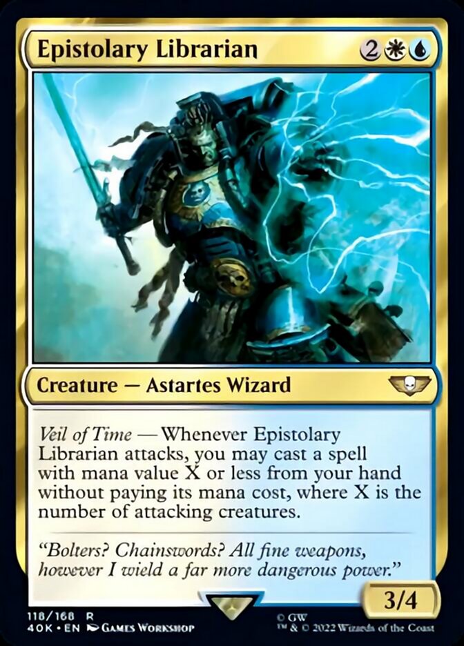 Epistolary Librarian (Surge Foil) (40K-118) - Warhammer 40,000 Commander Foil