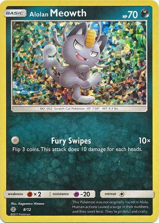 Alolan Meowth - 8/12/12 - McDonalds Promos 2017 Holofoil