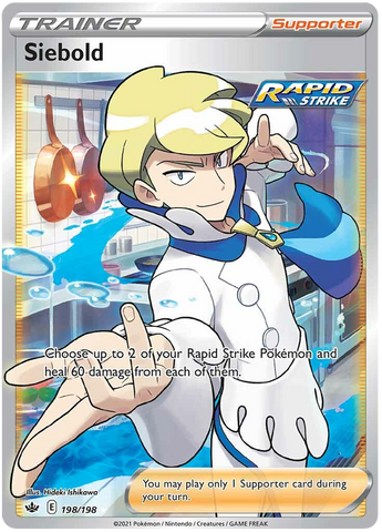 Siebold (Full Art) 198/198 - SWSH06 Chilling Reign Holofoil