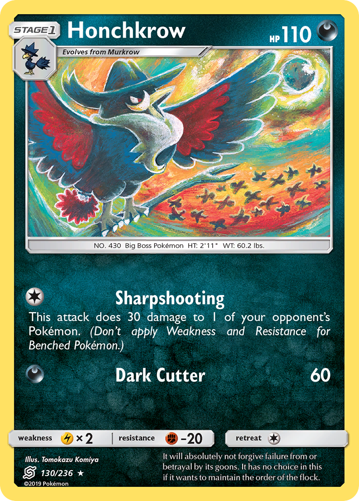 Honchkrow 130/236 - SM  Unified Minds