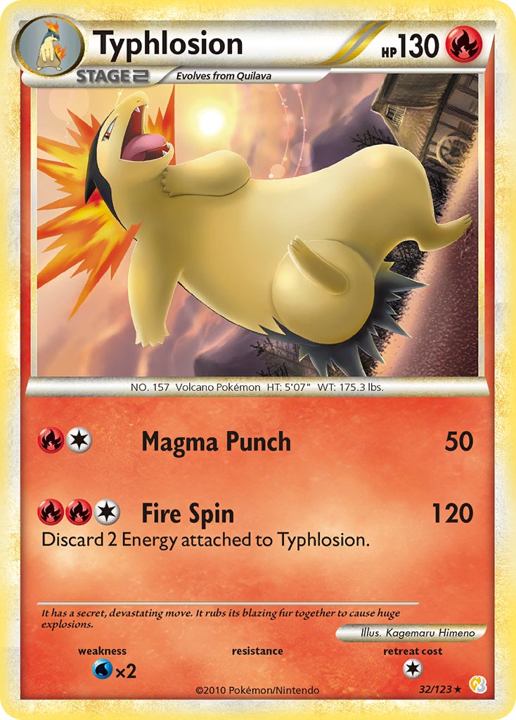 Typhlosion - 32/123 (Cosmos Holo) - Deck Exclusives Holofoil