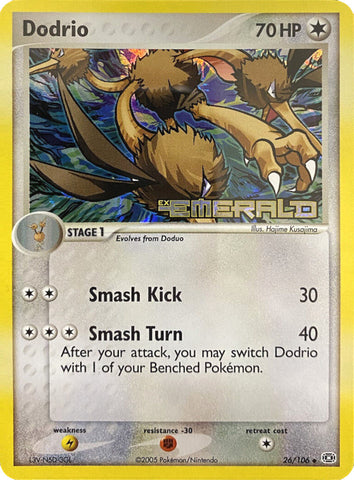 Dodrio/106 - Emerald Reverse Holofoil