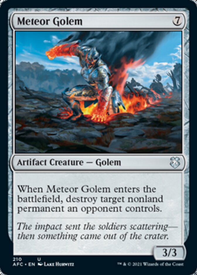 Meteor Golem (AFC-210) - Forgotten Realms Commander