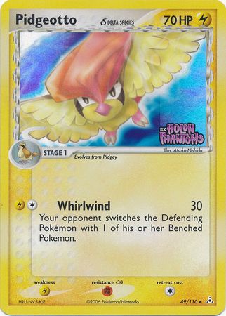 Pidgeotto (Delta Species)/110 - Holon Phantoms Reverse Holofoil
