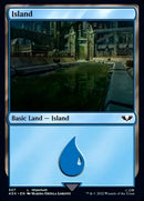 Island (307) (Surge Foil) (40K-307) - Warhammer 40,000 Commander Foil