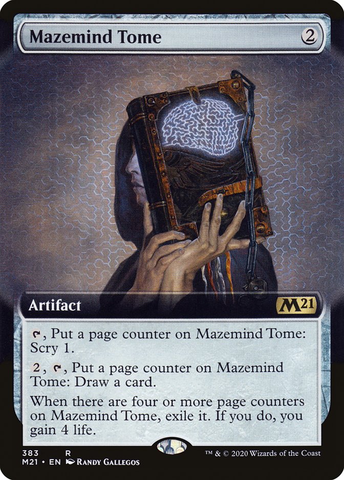 Mazemind Tome (Extended Art) (M21-383) - Core Set 2021: (Extended Art)