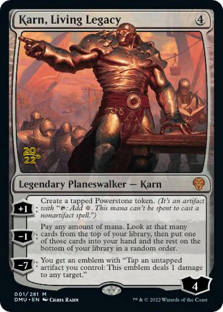 Karn, Living Legacy (PRE-001) - Dominaria United Promos Foil
