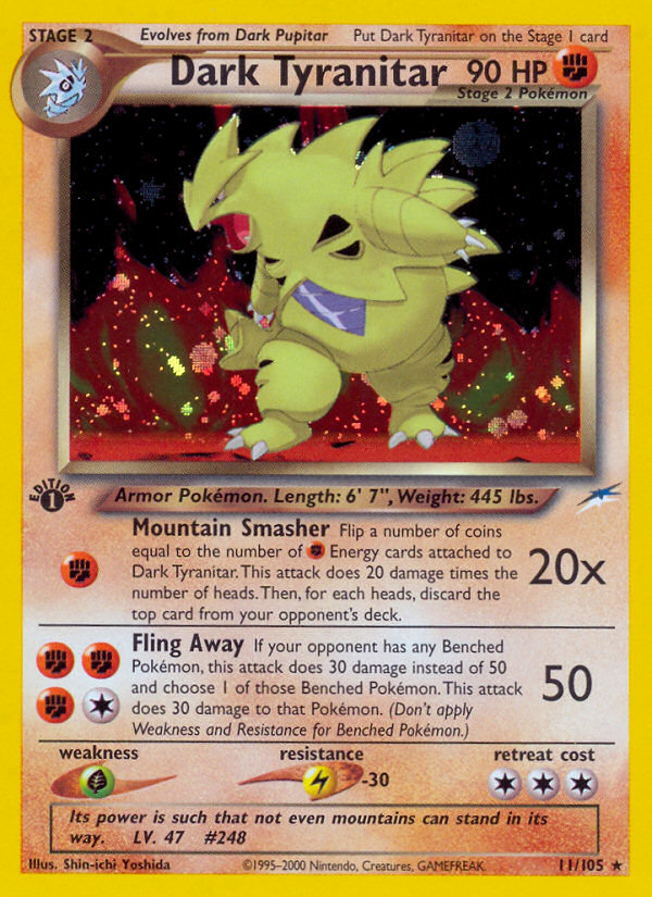 Dark Tyranitar/105 - Neo Destiny Unlimited Holofoil