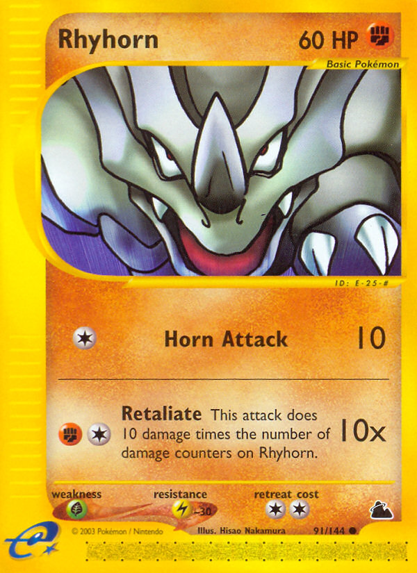 Rhyhorn - 91/144 Skyridge - Common