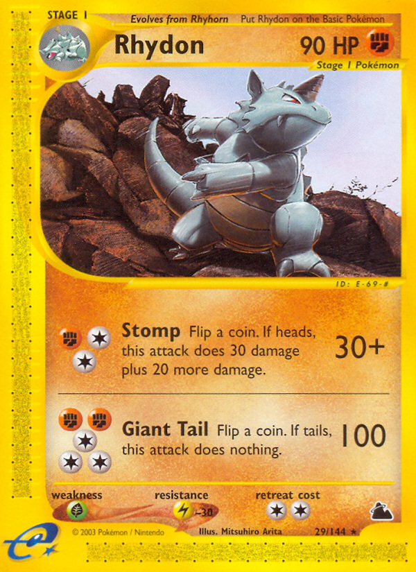 Rhydon (29) - 29/144 Skyridge - Rare