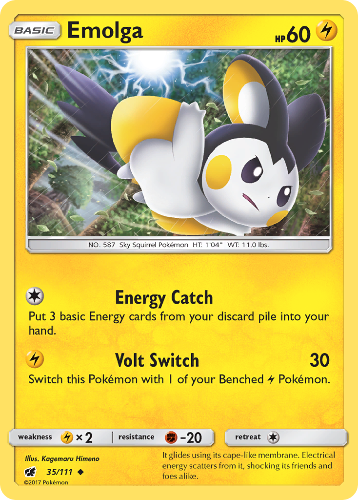 Emolga 35/111 - SM  Crimson Invasion