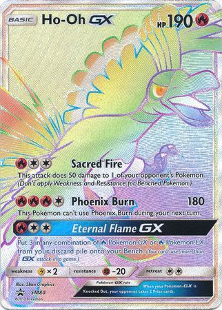 Ho-Oh GX - SM80 (SM Black Star Promo) - Jumbo Cards Holofoil