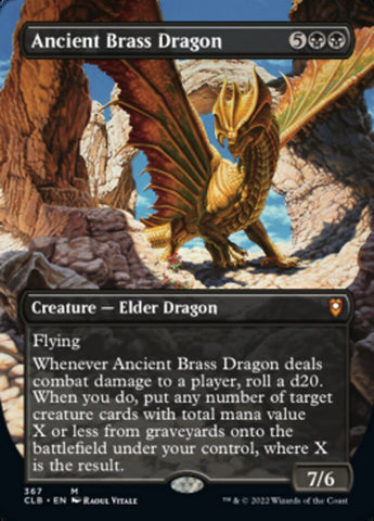 Ancient Brass Dragon (Borderless) (CLB-367) - Commander Legends: Battle for Baldur's Gate (Borderless)