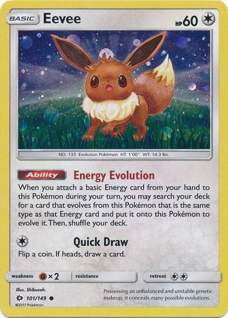 Eevee - 101/149 (Cosmos Holo) 101 - Miscellaneous Cards & Products Holofoil