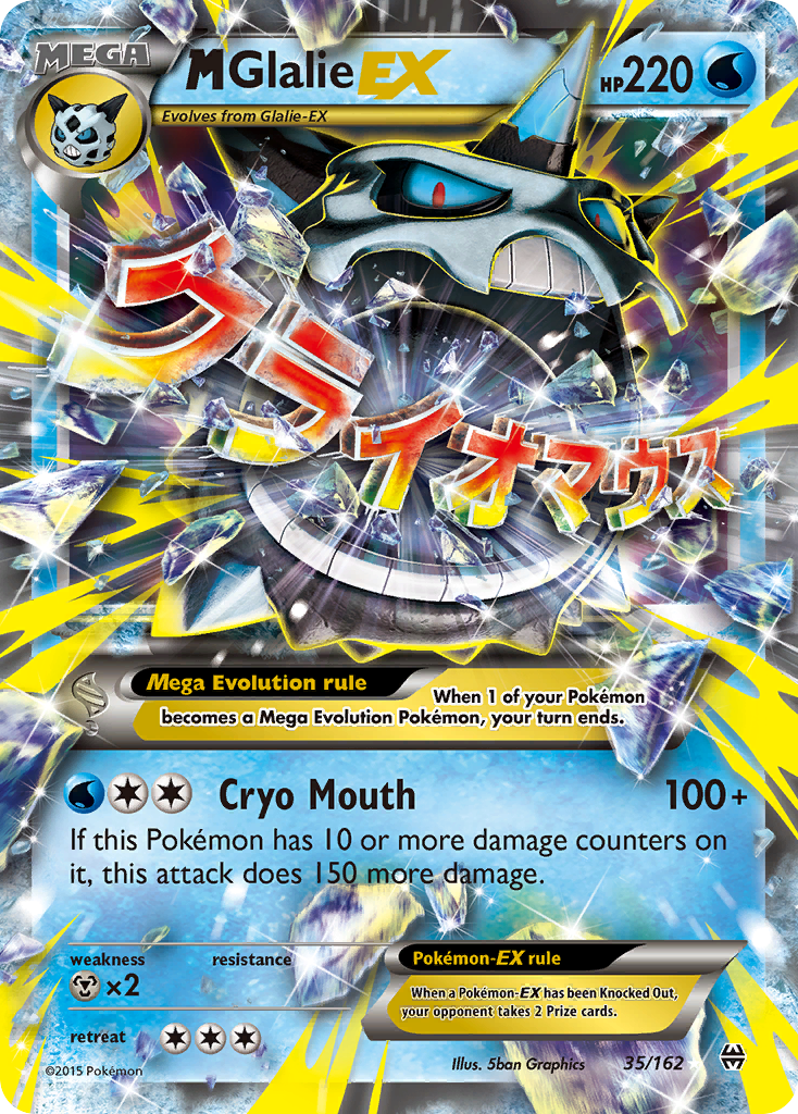 M Glalie EX 35/162 - XY  BREAKthrough Holofoil