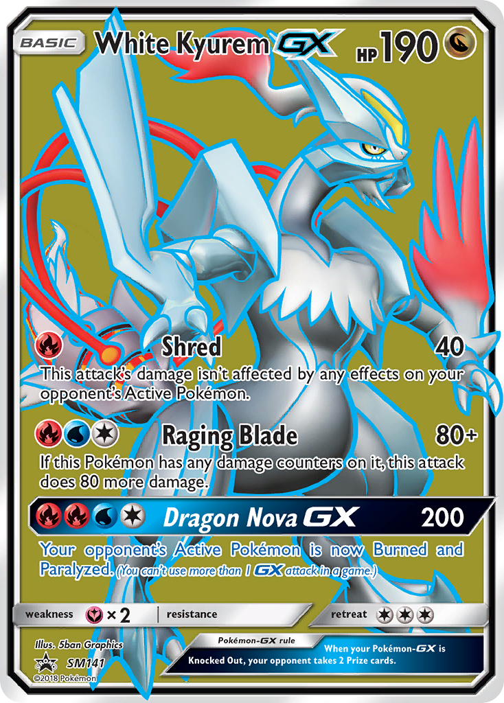 White Kyurem GX - SM141/248 - SM Promos Holofoil