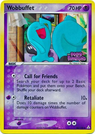 Wobbuffet 56/110 - Holon Phantoms Reverse Holofoil