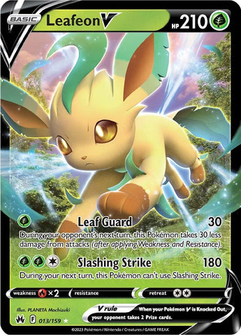 Leafeon V 13/159 - SWSH Crown Zenith Holofoil