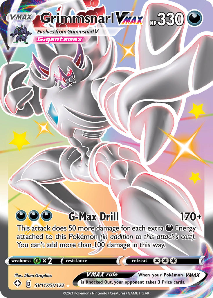 Grimmsnarl VMAX SV117/122 - Shining Fates Shiny Vault Holofoil