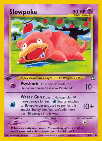Slowpoke 73/111 - Neo Genesis 1st Edition