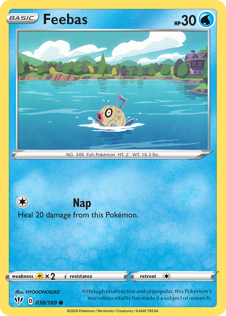 Feebas 38/189 - SWSH03 Darkness Ablaze