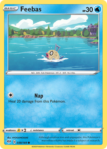 Feebas 38/189 - SWSH03 Darkness Ablaze