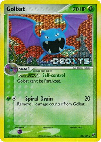 Golbat/107 - Deoxys Reverse Holofoil