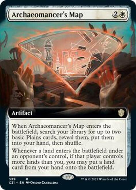 Archaeomancer's Map (Extended Art) (C21-339) - Commander 2021: (Extended Art)