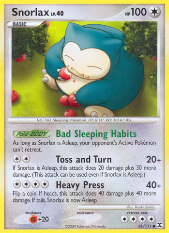 Snorlax (81) 81/111 - Rising Rivals