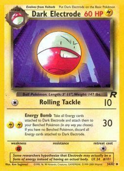 Dark Electrode 34/82 - Team Rocket Unlimited