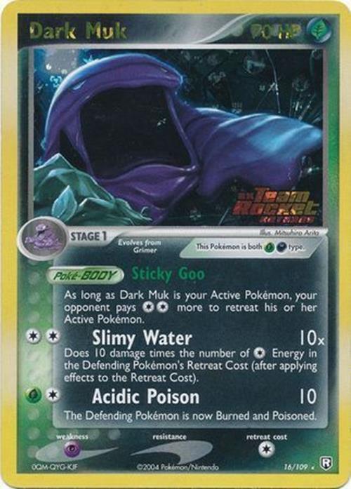 Dark Muk 16/109 - Team Rocket Returns Reverse Holofoil