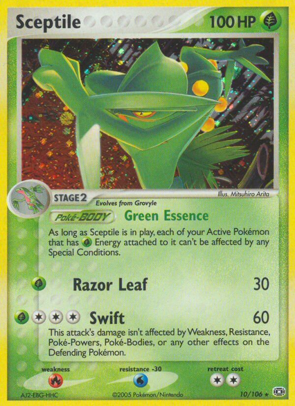 Sceptile - 10/106(EX Emerald) - Deck Exclusives