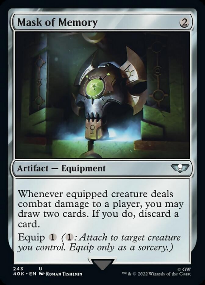 Mask of Memory (Surge Foil) (40K-243) - Warhammer 40,000 Commander Foil