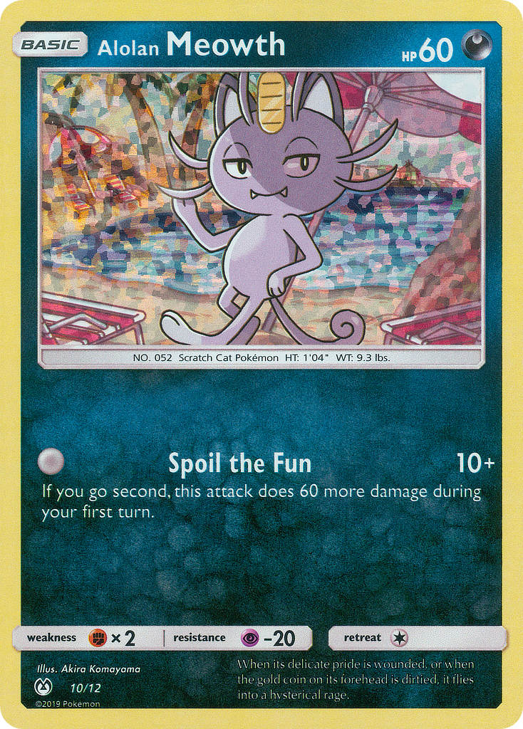 Alolan Meowth - 10/12/12 - McDonalds Promos 2019 Holofoil