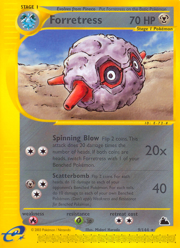 Forretress (9) - 9/144 Skyridge - Rare
