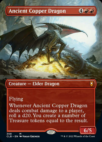 Ancient Copper Dragon (Borderless) (CLB-368) - Commander Legends: Battle for Baldur's Gate (Borderless)