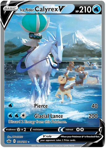 Ice Rider Calyrex V (Alternate Full Art) 164/198 - SWSH06 Chilling Reign Holofoil
