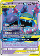 Muk & Alolan Muk GX (196) (Full Art)/214 - SM  Unbroken Bonds Holofoil