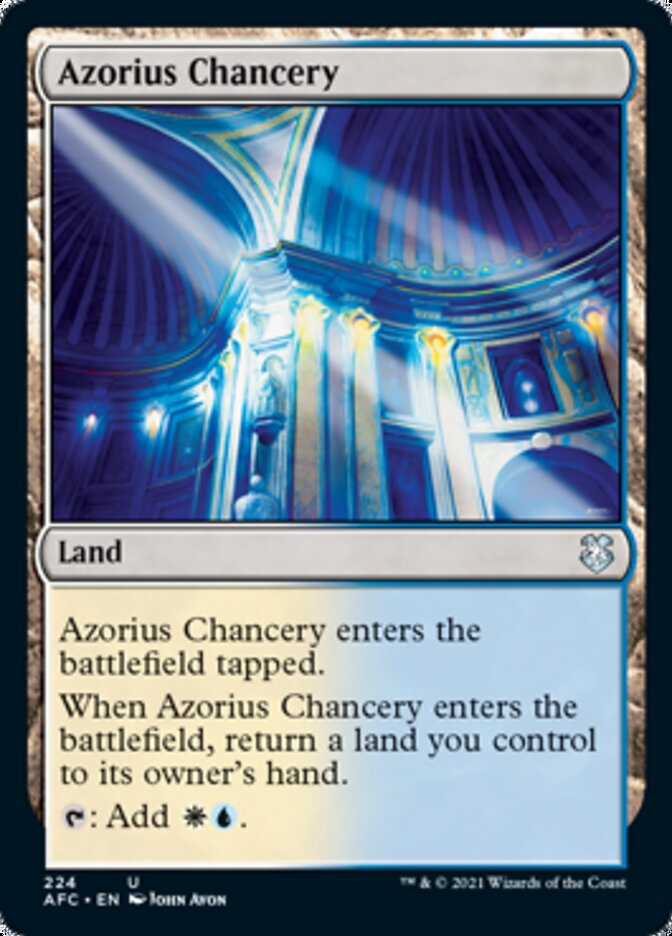 Azorius Chancery (AFC-224) - Forgotten Realms Commander