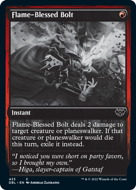 Flame-Blessed Bolt (DBL-425) - Innistrad: Double Feature