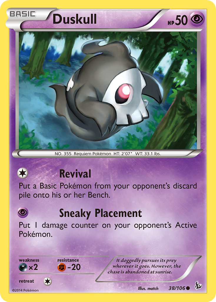 Duskull 38/106 - XY  Flashfire