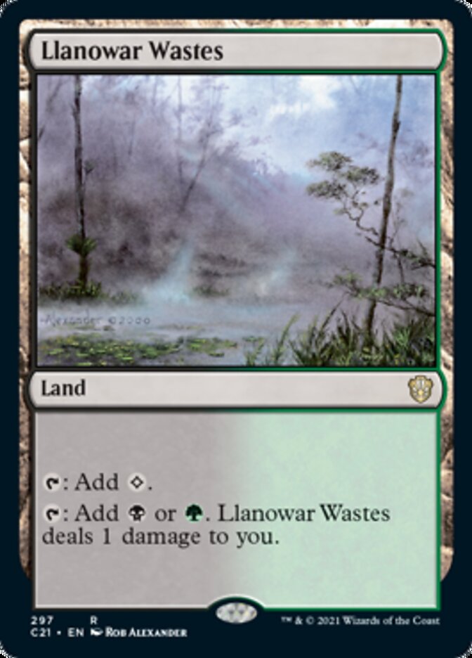 Llanowar Wastes (C21-297) - Commander 2021