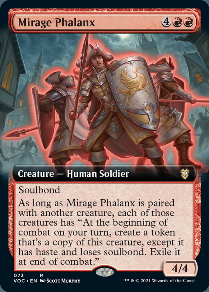 Mirage Phalanx (Extended Art) (VOC-073) - Crimson Vow Commander: (Extended Art)