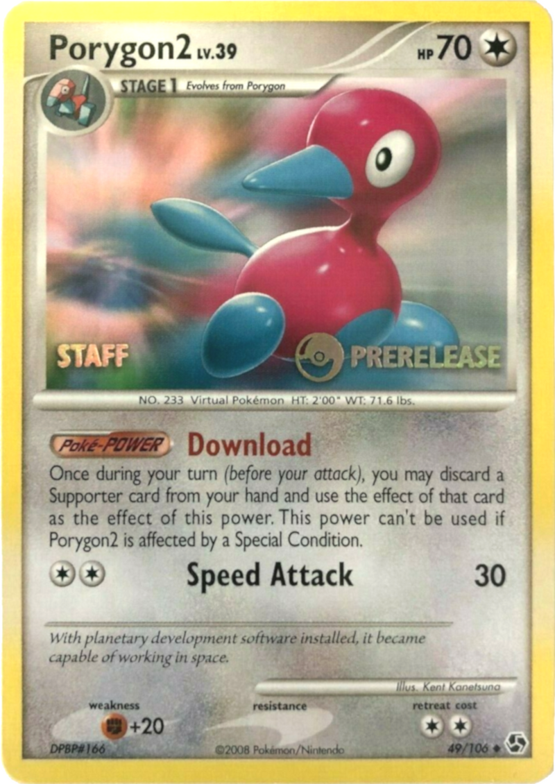 Porygon2 - 49/106 (Prerelease) [Staff] - Diamond and Pearl Promos