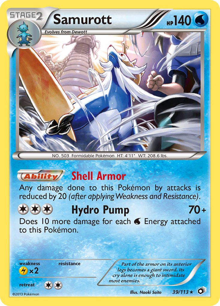 Samurott 39/113 - Legendary Treasures Holofoil